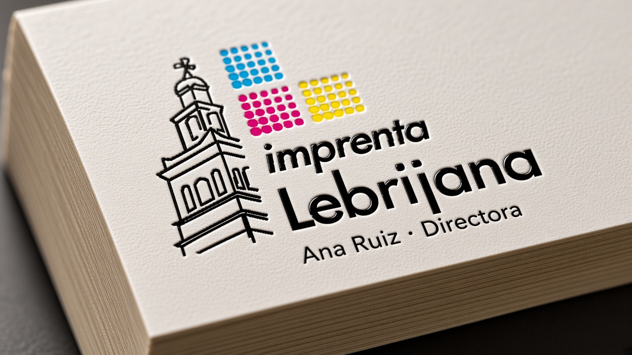 Detalle de tarjetas de visita con canto grueso